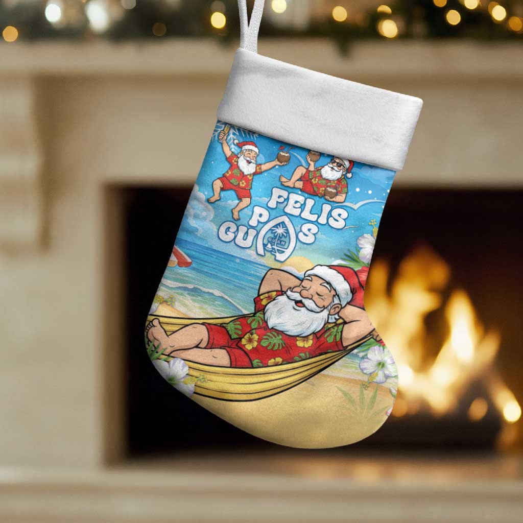 Guam Christmas Stocking Felis Pasgua Chilling Santa - Polynesian Pride