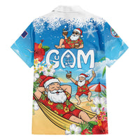Guam Christmas Family Matching Mermaid Dress and Hawaiian Shirt Felis Pasgua Chilling Santa LT05 - Polynesian Pride