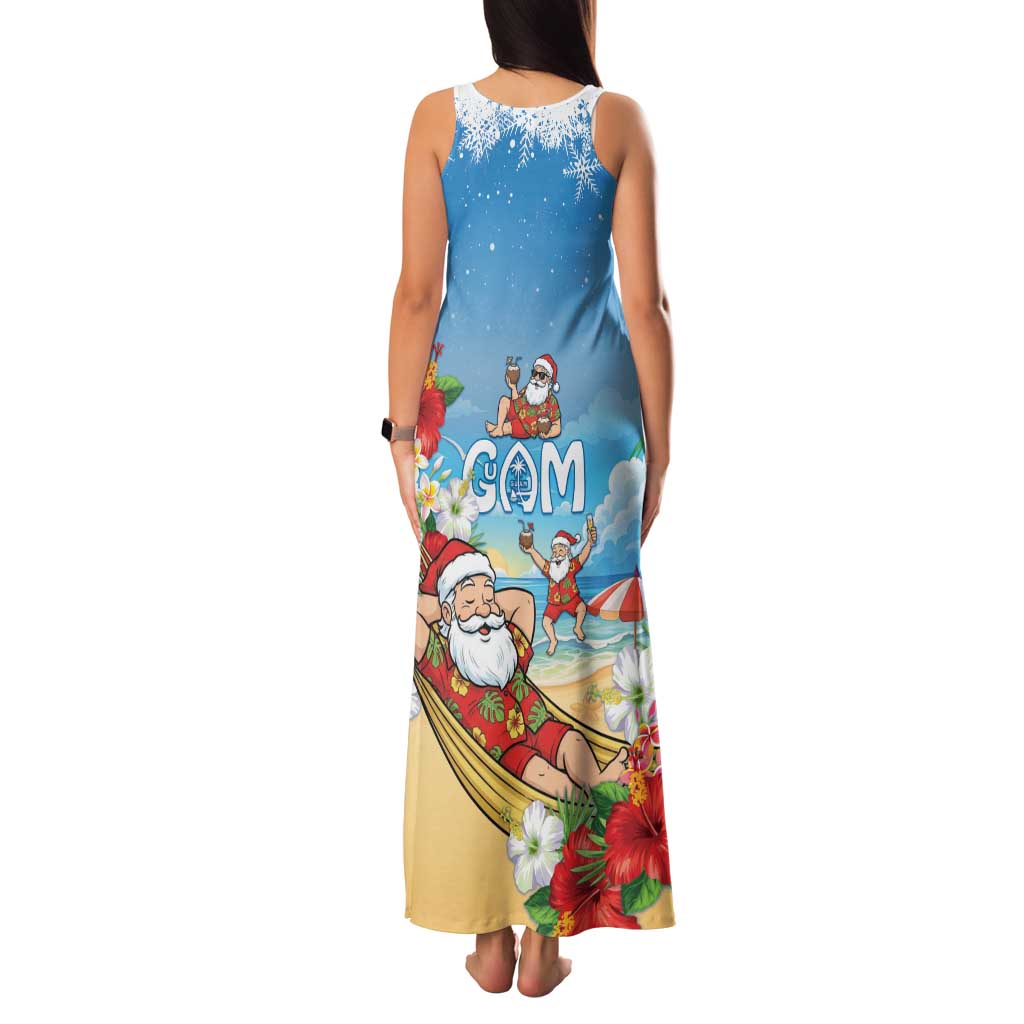 Guam Christmas Family Matching Tank Maxi Dress and Hawaiian Shirt Felis Pasgua Chilling Santa LT05 - Polynesian Pride