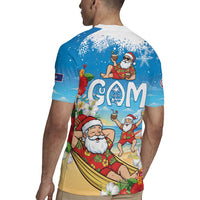 Guam Christmas Rugby Jersey Felis Pasgua Chilling Santa - Polynesian Pride