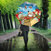 Guam Christmas Umbrella Felis Pasgua Chilling Santa - Polynesian Pride
