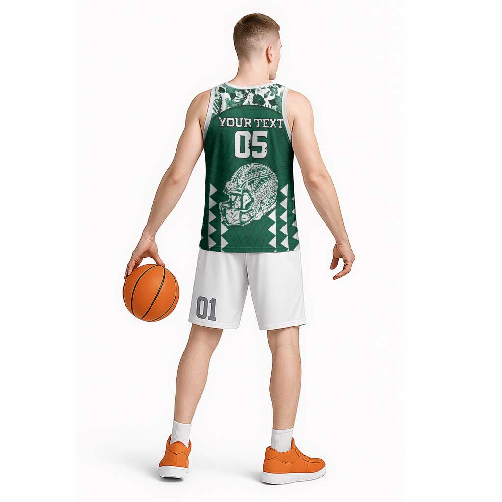 Custom Hawaii Football Basketball Jersey Rainbow Warriors Tropical Vibes - Polynesian Pride