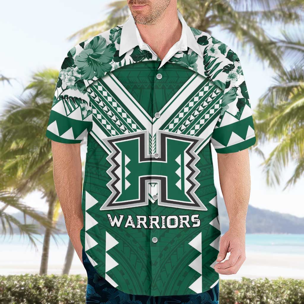 Custom Hawaii Football Hawaiian Shirt Rainbow Warriors Tropical Vibes LT05 - Polynesian Pride