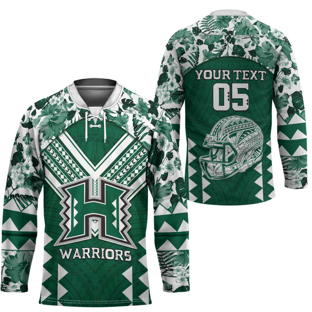 Custom Hawaii Football Hockey Jersey Rainbow Warriors Tropical Vibes LT05 - Polynesian Pride