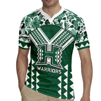 Custom Hawaii Football Rugby Jersey Rainbow Warriors Tropical Vibes - Polynesian Pride