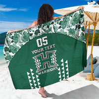 Custom Hawaii Football Sarong Rainbow Warriors Tropical Vibes - Polynesian Pride