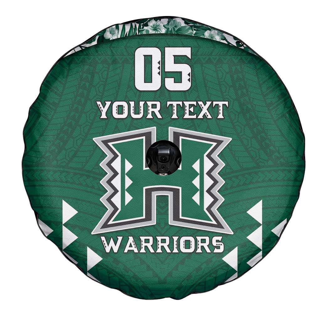 Custom Hawaii Football Spare Tire Cover Rainbow Warriors Tropical Vibes LT05 - Polynesian Pride