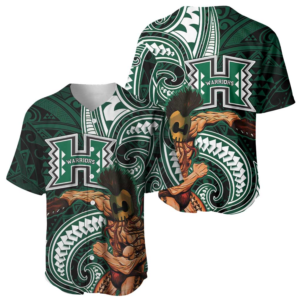 Hawaii Ikaika Warrior Football Baseball Jersey Polynesian Tribal Tattoo LT05 - Polynesian Pride