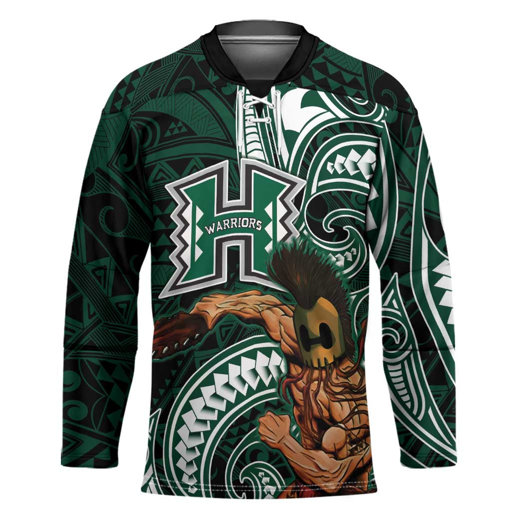 Hawaii Ikaika Warrior Football Hockey Jersey Polynesian Tribal Tattoo - Polynesian Pride