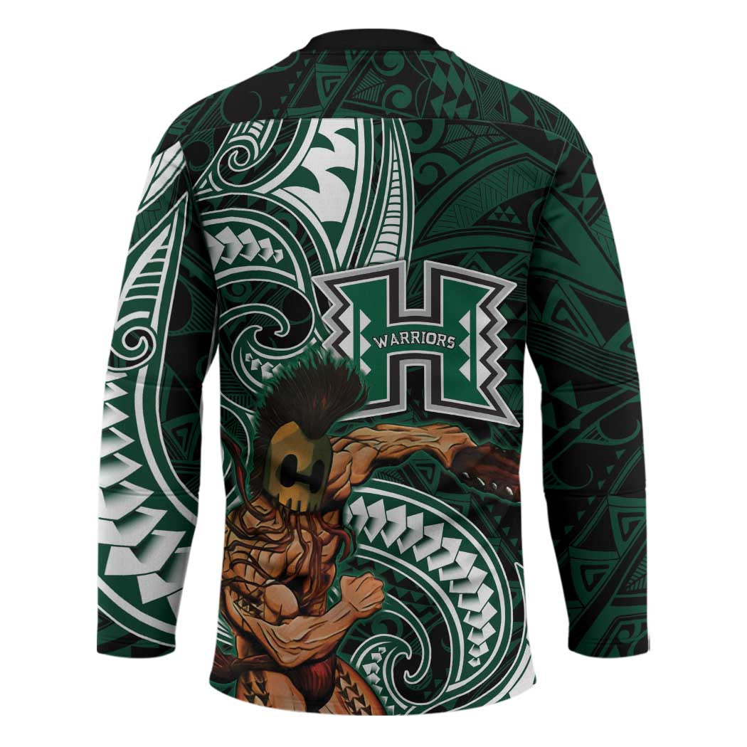 Hawaii Ikaika Warrior Football Hockey Jersey Polynesian Tribal Tattoo - Polynesian Pride