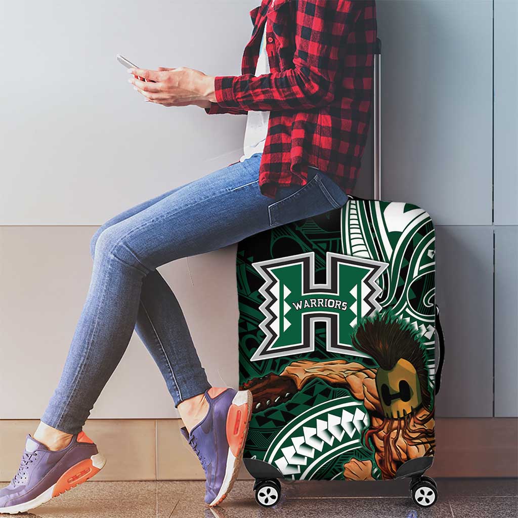 Hawaii Ikaika Warrior Football Luggage Cover Polynesian Tribal Tattoo - Polynesian Pride