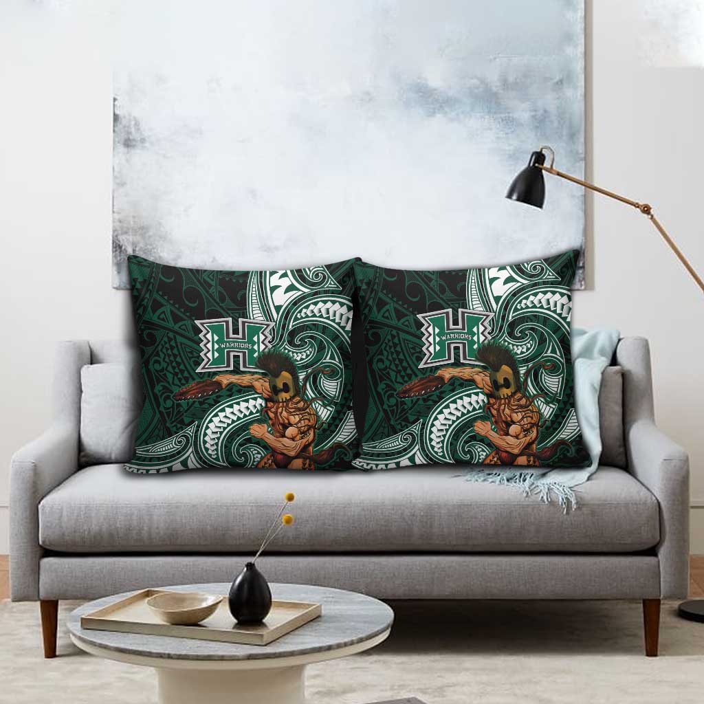 Hawaii Ikaika Warrior Football Pillow Cover Polynesian Tribal Tattoo - Polynesian Pride