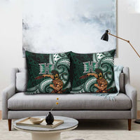 Hawaii Ikaika Warrior Football Pillow Cover Polynesian Tribal Tattoo - Polynesian Pride