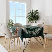 Hawaii Ikaika Warrior Football Tablecloth Polynesian Tribal Tattoo - Polynesian Pride