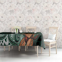 Hawaii Ikaika Warrior Football Tablecloth Polynesian Tribal Tattoo - Polynesian Pride