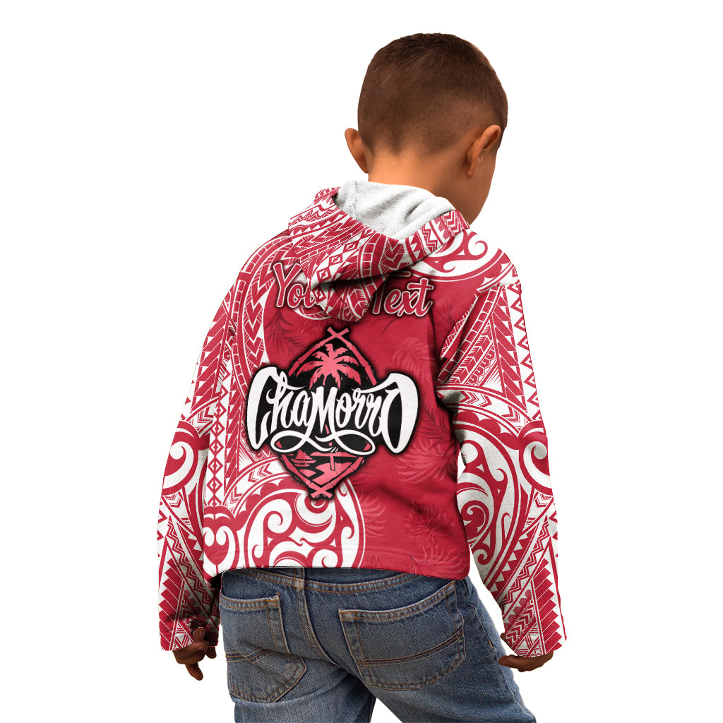 Personalised Hafa Adai Guam History and Chamorro Heritage Day Kid Hoodie Red Latte Stone LT05 - Polynesian Pride