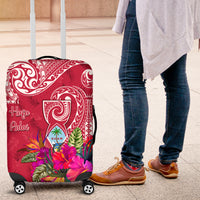 Hafa Adai Guam History and Chamorro Heritage Day Luggage Cover Red Latte Stone LT05 Red - Polynesian Pride