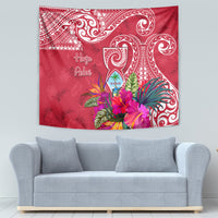 Hafa Adai Guam History and Chamorro Heritage Day Tapestry Red Latte Stone LT05 - Polynesian Pride