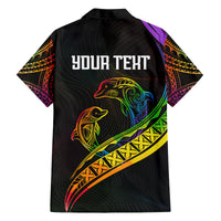Personalised LGBT History Month Family Matching Tank Maxi Dress and Hawaiian Shirt Proud And Happy Polynesian Dolphin LT05 - Polynesian Pride