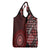New Zealand Aotearoa Grocery Bag Maori Harakeke Weaving Pattern Red