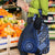 New Zealand Aotearoa Grocery Bag Maori Harakeke Weaving Pattern Blue
