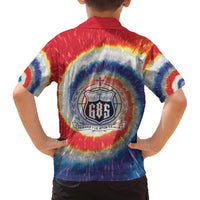 Samoa Family Matching Off The Shoulder Long Sleeve Dress and Hawaiian Shirt Tie Dye Unique Style LT05 - Polynesian Pride
