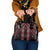 New Zealand Aotearoa Shoulder Handbag Red Poutama With Taniko Pattern LT05