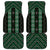New Zealand Aotearoa Car Mats Green Poutama With Taniko Pattern LT05
