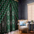 New Zealand Aotearoa Window Curtain Green Poutama With Taniko Pattern LT05