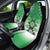 New Zealand Car Seat Cover Poutama Mix Green Taniko Inspired Art LT05