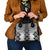 New Zealand Shoulder Handbag Poutama Mix Gray Taniko Inspired Art LT05