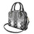 New Zealand Shoulder Handbag Poutama Mix Gray Taniko Inspired Art LT05