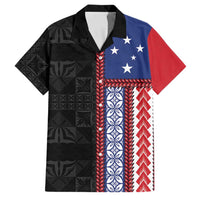Samoa Flag Family Matching Mermaid Dress and Hawaiian Shirt Ula Fala With Samoan Siapo - Polynesian Pride
