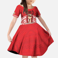 Custom Tonga Rugby Mate Ma'a Family Matching Summer Maxi Dress and Hawaiian Shirt Tongan Pride Unique Style - Polynesian Pride