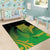 New Zealand Aotearoa Ruru Area Rug Maori Fern Art Green