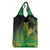 New Zealand Aotearoa Ruru Grocery Bag Maori Fern Art Green