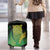 New Zealand Aotearoa Ruru Luggage Cover Maori Fern Art Green