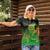 New Zealand Aotearoa Ruru Women Polo Shirt Maori Fern Art Green