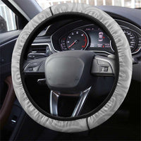 New Zealand Aotearoa Ruru Steering Wheel Cover Maori Fern Art Black