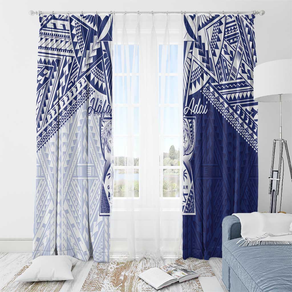 Northern Mariana Islands And Guam Window Curtain Latte Stone With Tribal Pattern