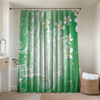 Polynesian Jellyfish Bathroom Set With Plumeria Green
