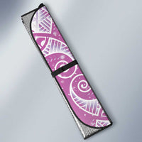 Polynesian Jellyfish Auto Sun Shade With Plumeria Pink