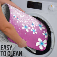 Polynesian Jellyfish Bathroom Set With Plumeria Pink