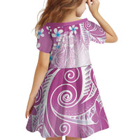 Polynesian Jellyfish Family Matching Summer Maxi Dress and Hawaiian Shirt With Plumeria Pink LT05 - Polynesian Pride