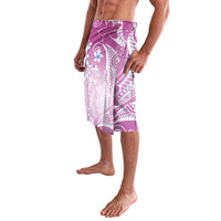 Polynesian Jellyfish Lavalava With Plumeria Pink