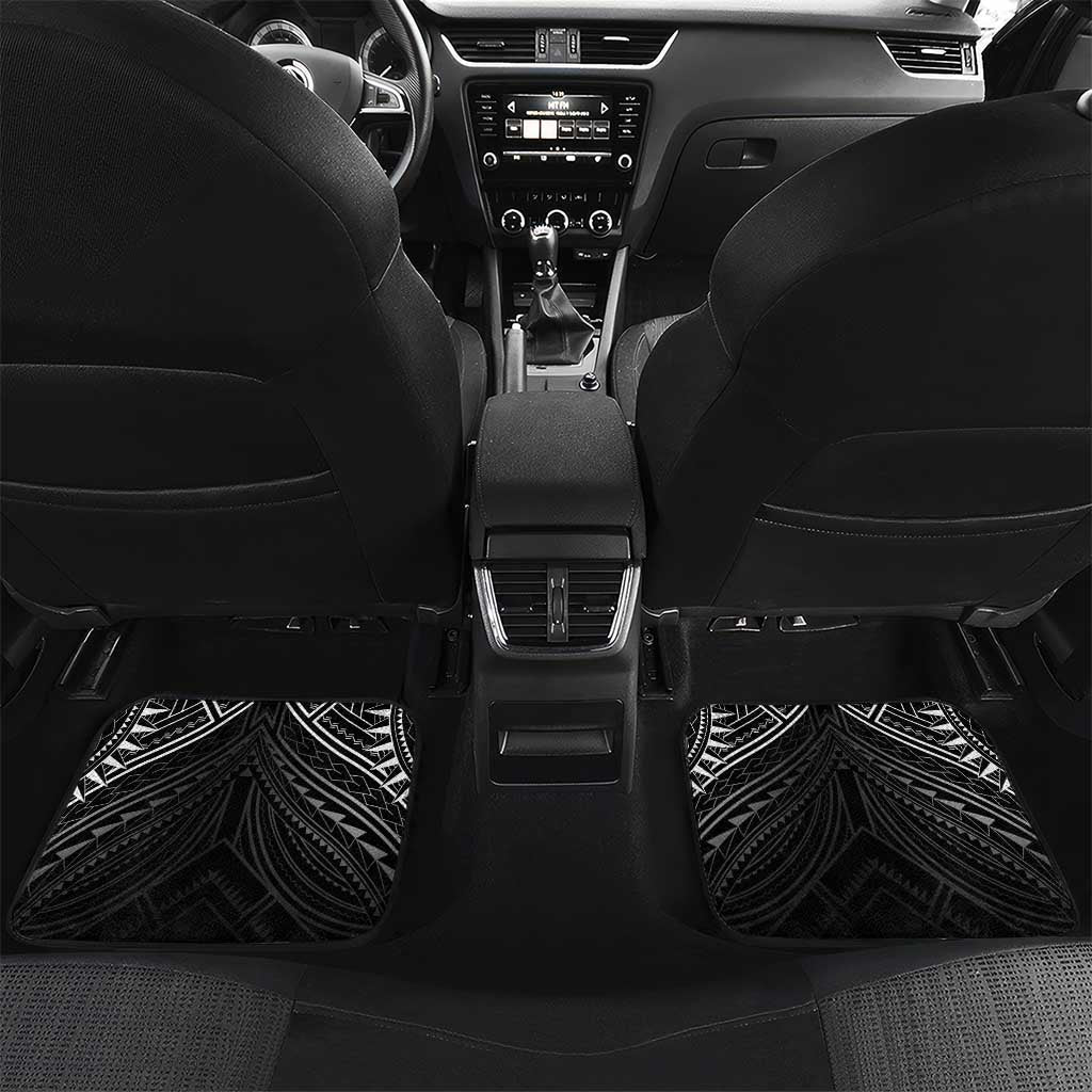 American Samoa Flag Day Car Mats Bald Eagle With Polynesian Pattern