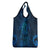 New Zealand Dream Catcher Grocery Bag Maori Koru Pattern Blue Version