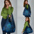 New Zealand Dream Catcher Grocery Bag Maori Koru Pattern Blue Version