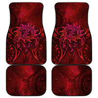 New Zealand Dream Catcher Car Mats Maori Koru Pattern Red Version