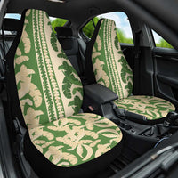 Hawaii Pua Kenikeni Lei Car Seat Cover With Lau Maia Green